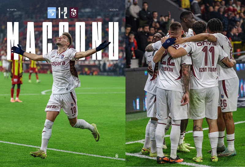Trabzonspor Süper Lig’de İkinciliğe Yükseldi: Zirve Yarışı Kızıştı!