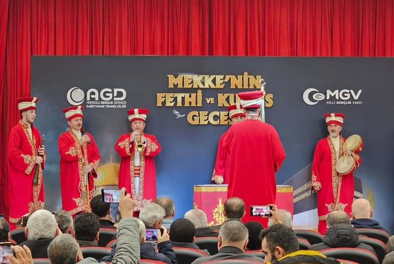 Kağıthane’de Manevi Coşku: Mekke’nin Fethi ve Kudüs Gecesi Kutlandı