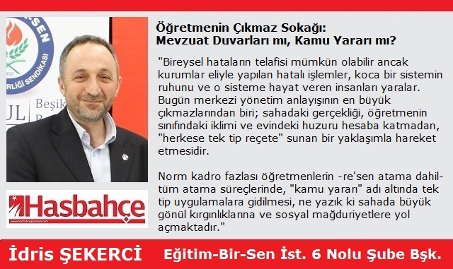 Öğretmenin Çıkmaz Sokağı: Mevzuat Duvarları mı, Kamu Yararı mı?