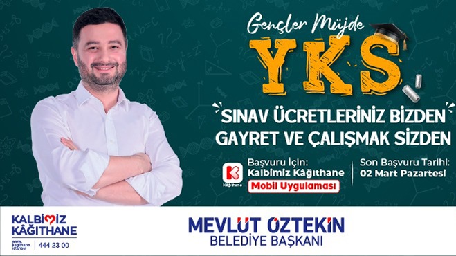 Kâğıthane Belediyesi Gençlerin YKS Yükünü Sırtlıyor!