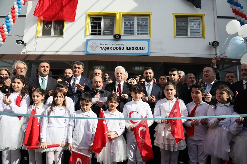 YAŞAR DOĞU İLKOKULU YENİ YÜZÜYLE HİZMETE GİRDİ