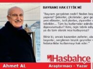 BAYRAMI HAK ETTİK Mİ?