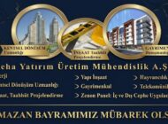 Deha Yatırım Üretim Mühendislikten Ramazan Bayramı Mesajı