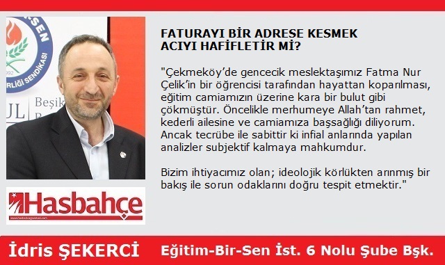 FATURAYI BİR ADRESE KESMEK ACIYI HAFİFLETİR Mİ?