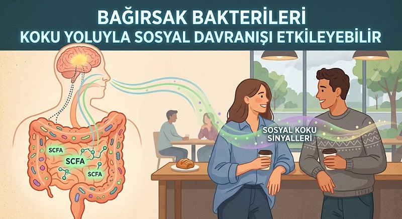 Bağırsaktaki bakteriler koku aracılığıyla sosyal rolleri şekillendiriyor