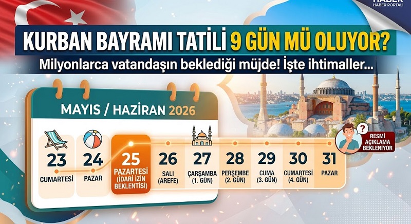 2026 Kurban Bayramı Tatili Kaç Gün Olacak? 9 Günlük Müjde Beklentisi!