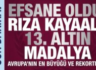 Rıza Kayaalp Tarih Yazdı: 13. Kez Avrupa Şampiyonu!