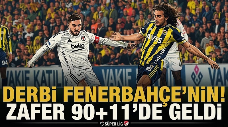 Süper Lig’de Derbi Gecesi: Fenerbahçe, Beşiktaş’ı 1-0 Mağlup Etti