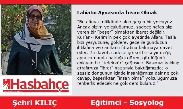 Tabiatın Aynasında İnsan Olmak