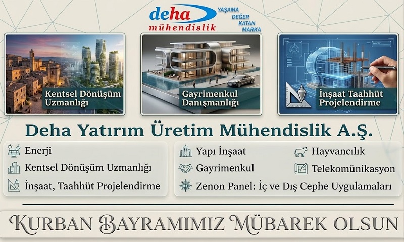 Deha Yatırım Üretim Mühendislik A.Ş.’den Kurban Bayramı Mesajı