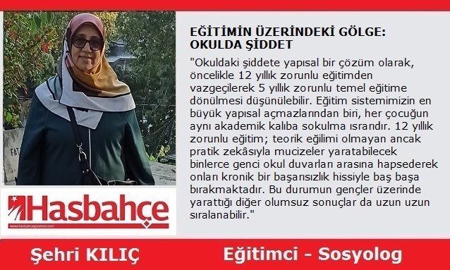 EĞİTİMİN ÜZERİNDEKİ GÖLGE: OKULDA ŞİDDET