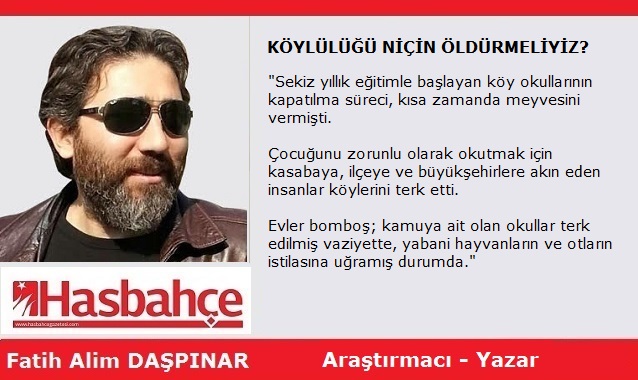 KÖYLÜLÜĞÜ NİÇİN ÖLDÜRMELİYİZ?