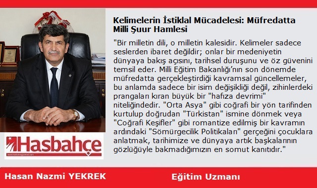 Kelimelerin İstiklal Mücadelesi: Müfredatta Milli Şuur Hamlesi