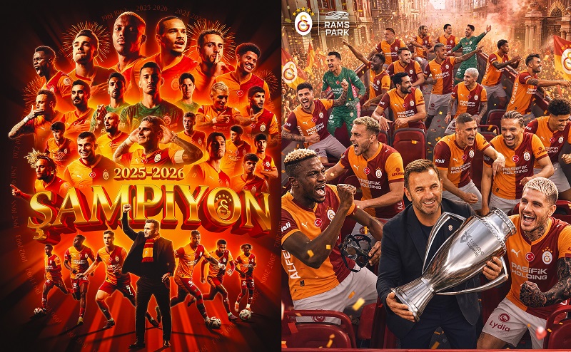Süper Lig’de 26. Kez Zafer Gecesi: Şampiyon Galatasaray!