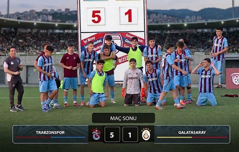 Sahada 8 Kişi, Skorda 5 Gol: Trabzonspor U16’dan Tarihi Geri Dönüş!