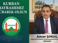 URFAKON Genel Başkanı Adnan ŞANSAL’dan Kurban Bayramı Mesajı