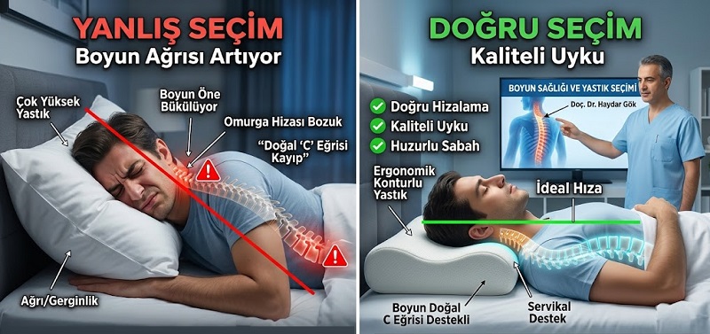 Yanlış Yastık Seçimi Boyun Fıtığına Davetiye Çıkarıyor!