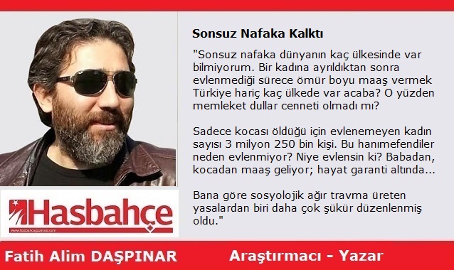 Sonsuz Nafaka Kalktı