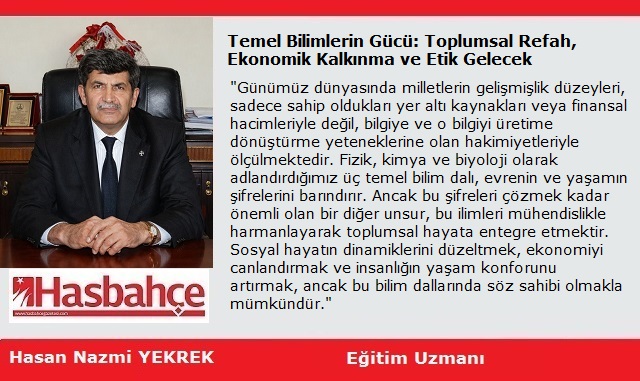 Temel Bilimlerin Gücü: Toplumsal Refah, Ekonomik Kalkınma ve Etik Gelecek