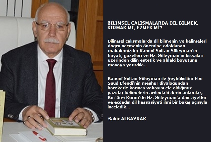 BİLİMSEL ÇALIŞMALARDA DİL BİLMEK, KIRMAK MI, EZMEK Mİ?