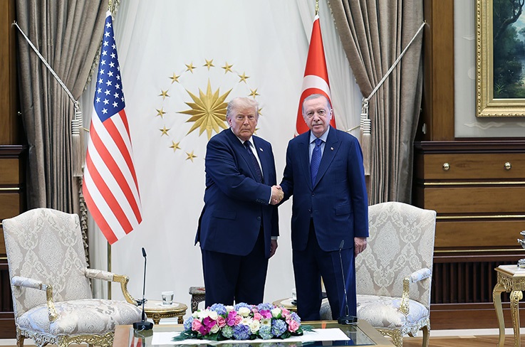 Cumhurbaşkanı Erdoğan, ABD Başkanı Trump ile bir araya geldi