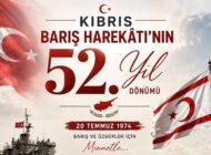 Kıbrıs Barış Harekâtı’nın 52. yıl dönümünü kutlu olsun