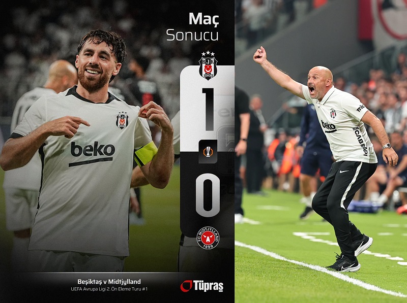Siyah-Beyazlılar Avrupa’ya Avantajla Başladı: Beşiktaş 1-0 Midtjylland