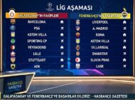 Fenerbahçe ve Galatasaray’ın Şampiyonlar Ligi’ndeki rakipleri belli oldu!
