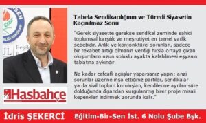 Tabela Sendikacılığının ve Türedi Siyasetin Kaçınılmaz Sonu