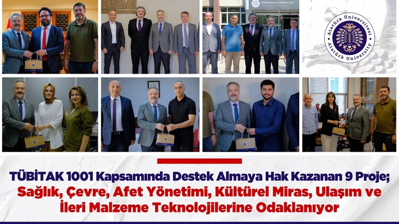 Erzurum Atatürk Üniversitesinin 9 Projesine TÜBİTAK’tan Dev Destek: Bilimin Öncüleri Geleceğe Işık Tutuyor!