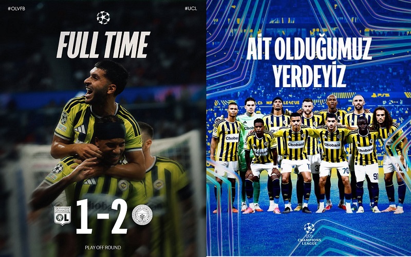 Fenerbahçe 18 Yıl Sonra Şampiyonlar Ligi’nde!