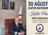 Kağıthane Birleşik Esnaf ve Sanatkarlar Odası Başkanı Ömer OSMANOĞLU’ndan 30 Ağustos Zafer Bayramı Mesajı