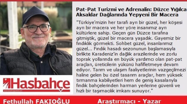 Pat-Pat Turizmi ve Adrenalin: Düzce Yığılca Aksaklar Dağlarında Yepyeni Bir Macera
