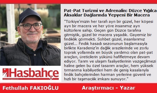 Pat-Pat Turizmi ve Adrenalin: Düzce Yığılca Aksaklar Dağlarında Yepyeni Bir Macera