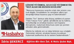 GÜVENİ YİTİRMEK, GELECEĞİ YİTİRMEKTİR: “BİZİ ALDATAN BİZDEN DEĞİLDİR”