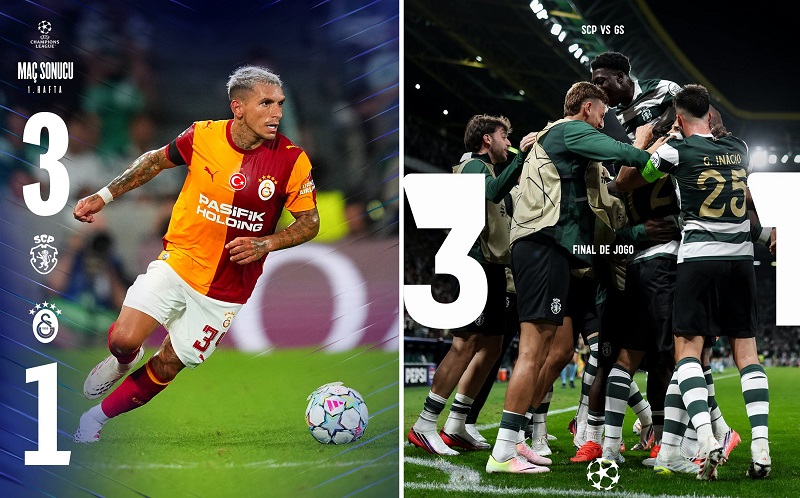 Şampiyonlar Ligi’ne Kötü Başlangıç: Galatasaray, Sporting Deplasmanından Eli Boş Döndü