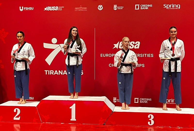 Marmara Üniversitesi ve Kılıç Taekwondo Spor Kulübü’nün Gururu Eylül Sezgin Avrupa 3.’sü Oldu