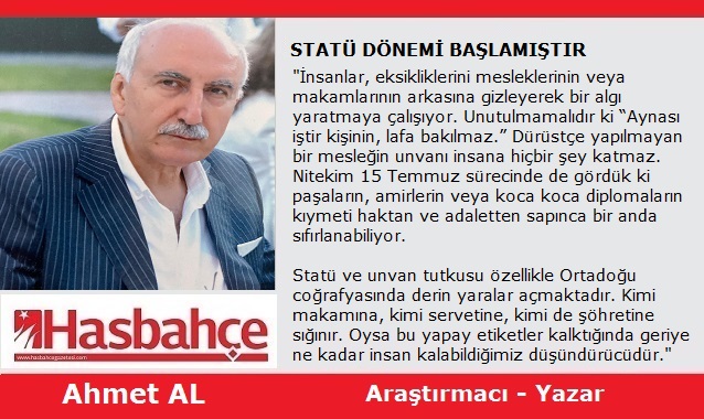 STATÜ DÖNEMİ BAŞLAMIŞTIR