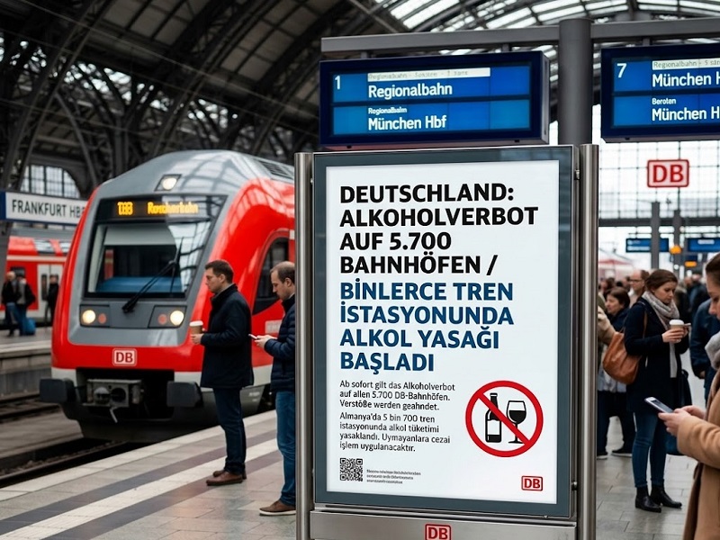 Almanya’da Tren İstasyonlarında Yeni Dönem: Alkol Tüketimi Yasaklandı
