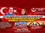BBP’den Sabah Kuşağı Programları İçin Kritik Çağrı: “Aile Mahremiyeti Kırmızı Çizgimizdir!