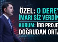 Özel “O Dereye İmarı Siz Verdiniz” Dedi, Bakan Kurum “İBB Projeye Doğrudan Ortak” Yanıtını Verdi
