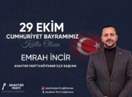 Anahtar Parti Kağıthane İlçe Başkanı Emrah İncir’den 29 Ekim Cumnhuriyet Bayramı Mesajı