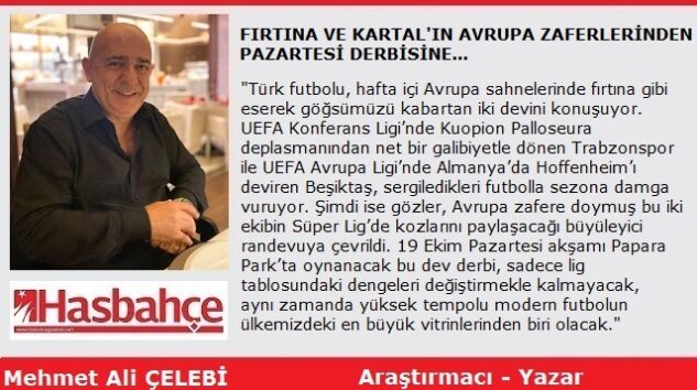 FIRTINA VE KARTAL’IN AVRUPA ZAFERLERİNDEN PAZARTESİ DERBİSİNE…