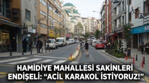 HAMİDİYE MAHALLESİ SAKİNLERİ ENDİŞELİ: “ACİL KARAKOL İSTİYORUZ!”