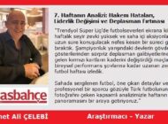 7. Haftanın Analizi: Hakem Hataları, Liderlik Değişimi ve Deplasman Fırtınası