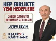 AK Parti Kağıthane Belediye Meclis Üyesi Lütfü SEVİM’den 29 Ekim Cumhuriyet Bayramı Mesajı