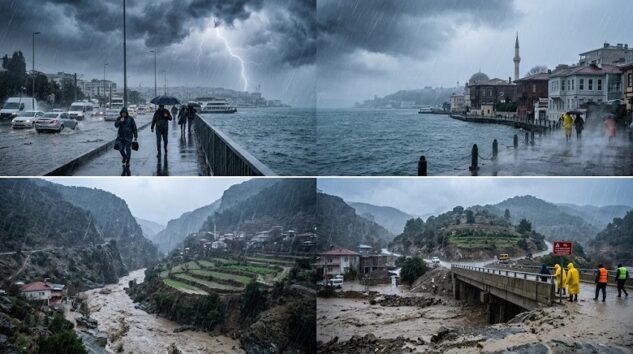 Meteoroloji ve AFAD’dan Üst Üste Kritik Uyarı: Marmara, Ege ve Doğu İlleri İçin “Aşırı Yağış” Alarmı!