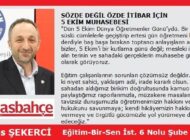 SÖZDE DEĞİL ÖZDE İTİBAR İÇİN 5 EKİM MUHASEBESİ  