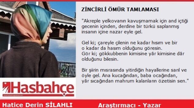 ZİNCİRLİ ÖMÜR TAMLAMASI
